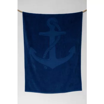 OLIMA Strandtörölköző - Marine Blue - 90X170