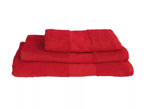 OLIMA Basic törölköző - Piros - 30X50