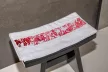 OLIMA Törölköző SZUBLIMÁLHATÓ SZEGÉLLYEL - Fehér - 70X140