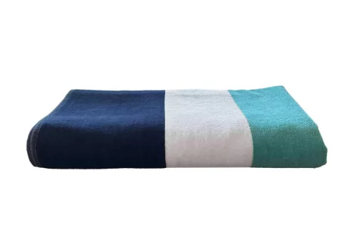 OLIMA „NAUTICAL STRIPE” velúr törölköző - 90X180