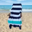 OLIMA „NAUTICAL STRIPE” velúr törölköző - 90X180