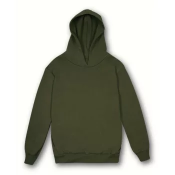   Vesti MYA - Oldalsó zebes, kapucnis, puha unisex pulóver - Sötét Military - M