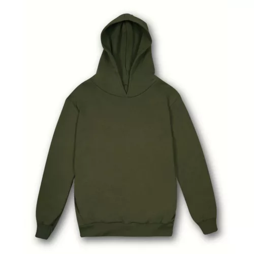 Vesti MYA - Oldalsó zebes, kapucnis, puha unisex pulóver - Sötét Military - S