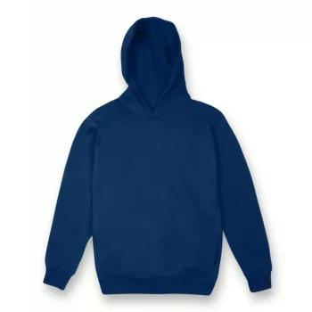   Vesti MYA - Oldalsó zebes, kapucnis, puha unisex pulóver - Tengerészkék - XL