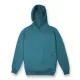Vesti MYA - Oldalsó zebes, kapucnis, puha unisex pulóver - Petrol - XL