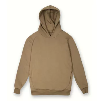   Vesti MYA - Oldalsó zebes, kapucnis, puha unisex pulóver - Tobacco - L