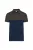 Designed To Work - Kontrasztos, pique unisex galléros póló - Tengerészkék/Sötétszürke - 2XL