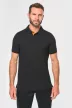 Designed To Work - Pique férfi galléros póló - Tengerészkék/Ezüst - XL
