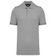 Designed To Work - Pique férfi galléros póló - Oxford Grey/Black - L