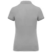 Designed To Work - Kontrasztos pique női galléros póló - Oxford Grey/Black - S