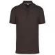 Designed To Work - Pique férfi galléros póló - Csokoládé - 2XL