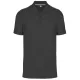 Designed To Work - Pique férfi galléros póló - Sötétszürke - 3XL