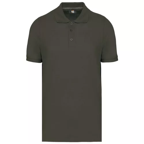 Designed To Work - Pique férfi galléros póló - Dark Khaki - M