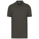 Designed To Work - Pique férfi galléros póló - Dark Khaki - XL