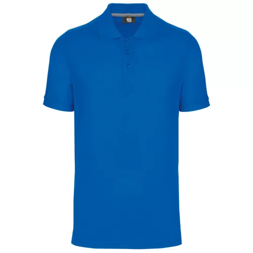 Designed To Work - Pique férfi galléros póló - Light Royal Blue - 2XL