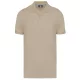 Designed To Work - Pique férfi galléros póló - Light Sand - 3XL
