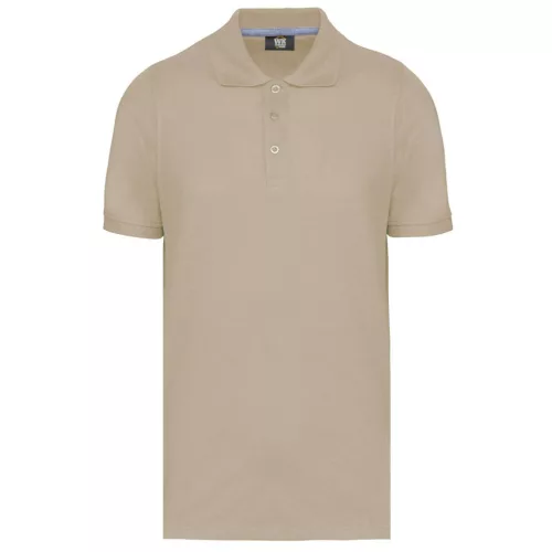 Designed To Work - Pique férfi galléros póló - Light Sand - XL