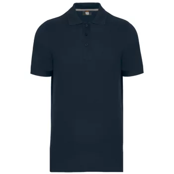   Designed To Work - Pique férfi galléros póló - Tengerészkék - 4XL