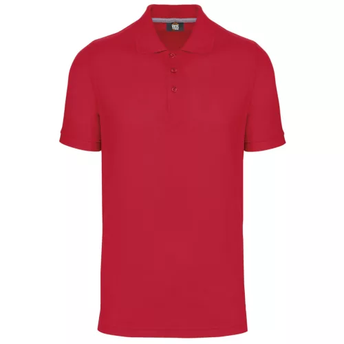 Designed To Work - Pique férfi galléros póló - Piros - 2XL
