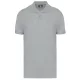 Designed To Work - Pique férfi galléros póló - Snow Grey - S