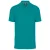 Designed To Work - Pique férfi galléros póló - Teal Blue - L