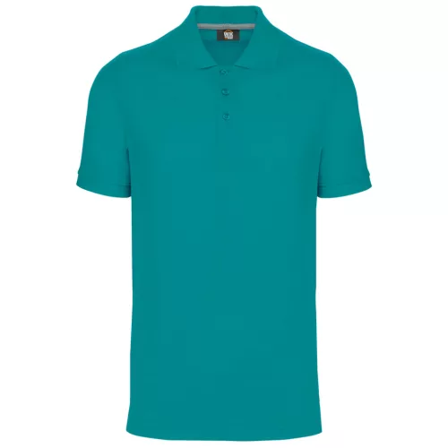 Designed To Work - Pique férfi galléros póló - Teal Blue - M
