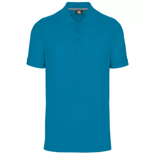 Designed To Work - Pique férfi galléros póló - Tropical Blue - M