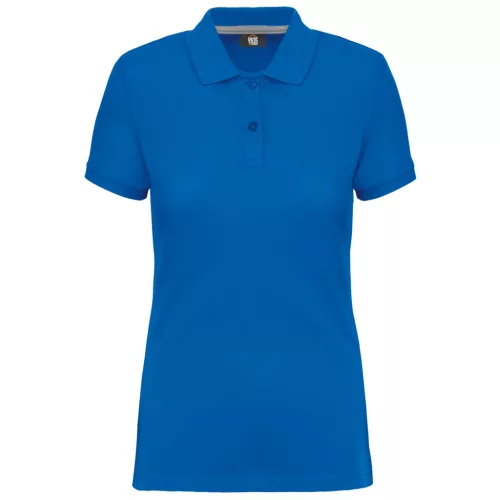 Designed To Work - Pique női galléros póló - Light Royal Blue - L