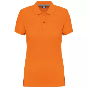   Designed To Work - Pique női galléros póló - Narancssárga - 2XL