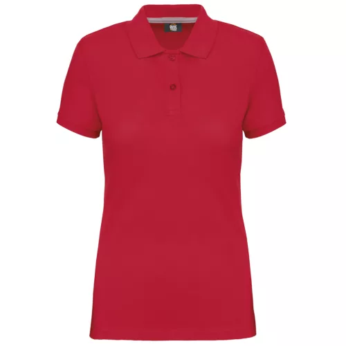 Designed To Work - Pique női galléros póló - Piros - 3XL