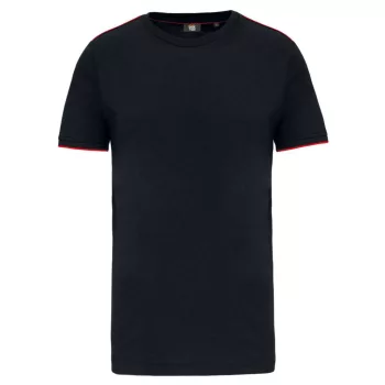  Designed To Work - Kerek nyakú férfi póló - Fekete/Piros - 2XL
