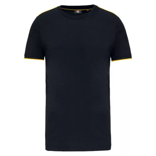 Designed To Work - Kerek nyakú férfi póló - Fekete/Sárga - 2XL