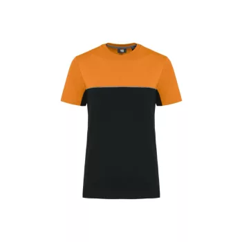   Designed To Work - Kétszínű unisex póló - Fekete/Narancssárga - 2XL