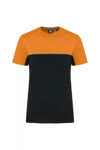 Designed To Work - Kétszínű unisex póló - Fekete/Narancssárga - L