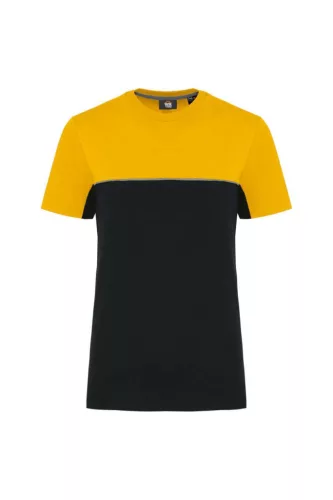 Designed To Work - Kétszínű unisex póló - Fekete/Sárga - M