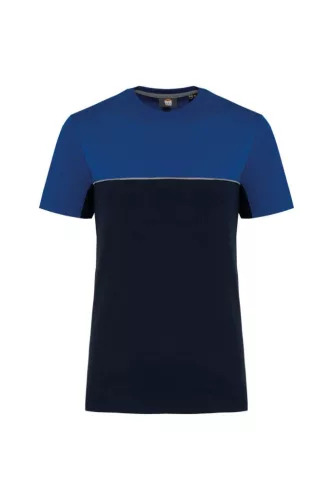 Designed To Work - Kétszínű unisex póló - Tengerészkék/Királykék - M
