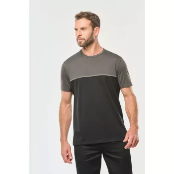   Designed To Work - Kétszínű unisex póló - Piros/Sötétszürke - 2XL