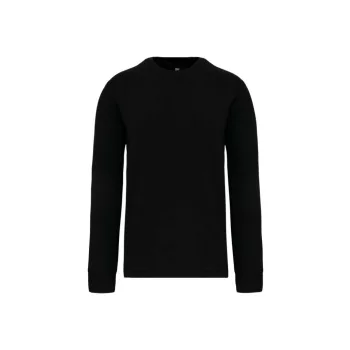   Designed To Work - Kerek nyakú férfi pulóver cipzáras zsebbel - Fekete - XL
