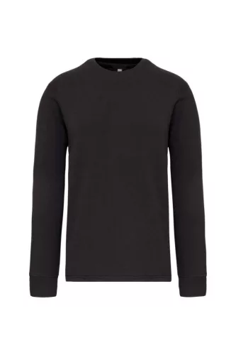 Designed To Work - Kerek nyakú férfi pulóver cipzáras zsebbel - Sötétszürke - 2XL