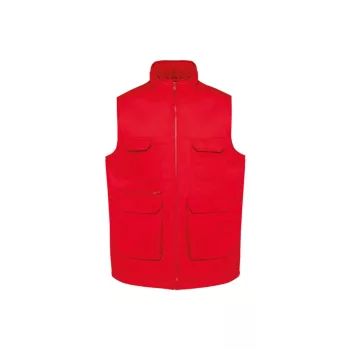 Designed To Work - Többzsebes unisex mellény - Piros - M