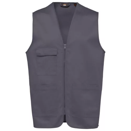 Designed To Work - Többzsebes unisex mellény - Convoy Grey - L