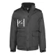 Designed To Work - 2IN1 Levehető ujjú unisex kabát/mellény - Fekete - XL