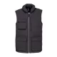 Designed To Work - Vízálló, steppelt unisex mellény - Sötétszürke - XL
