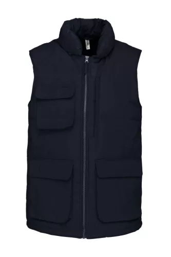 Designed To Work - Vízálló, steppelt unisex mellény - Tengerészkék - 4XL
