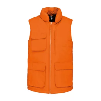   Designed To Work - Vízálló, steppelt unisex mellény - Narancssárga - XL
