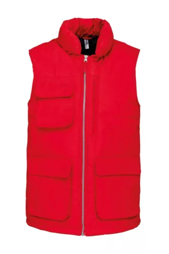 Designed To Work - Vízálló, steppelt unisex mellény - Piros - M
