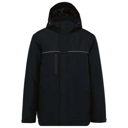 Designed To Work - Kapucnis, vízálló unisex kabát - Fekete - 5XL