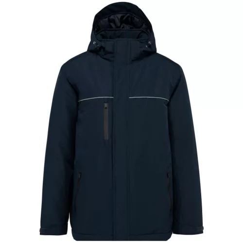 Designed To Work - Kapucnis, vízálló unisex kabát - Tengerészkék - M
